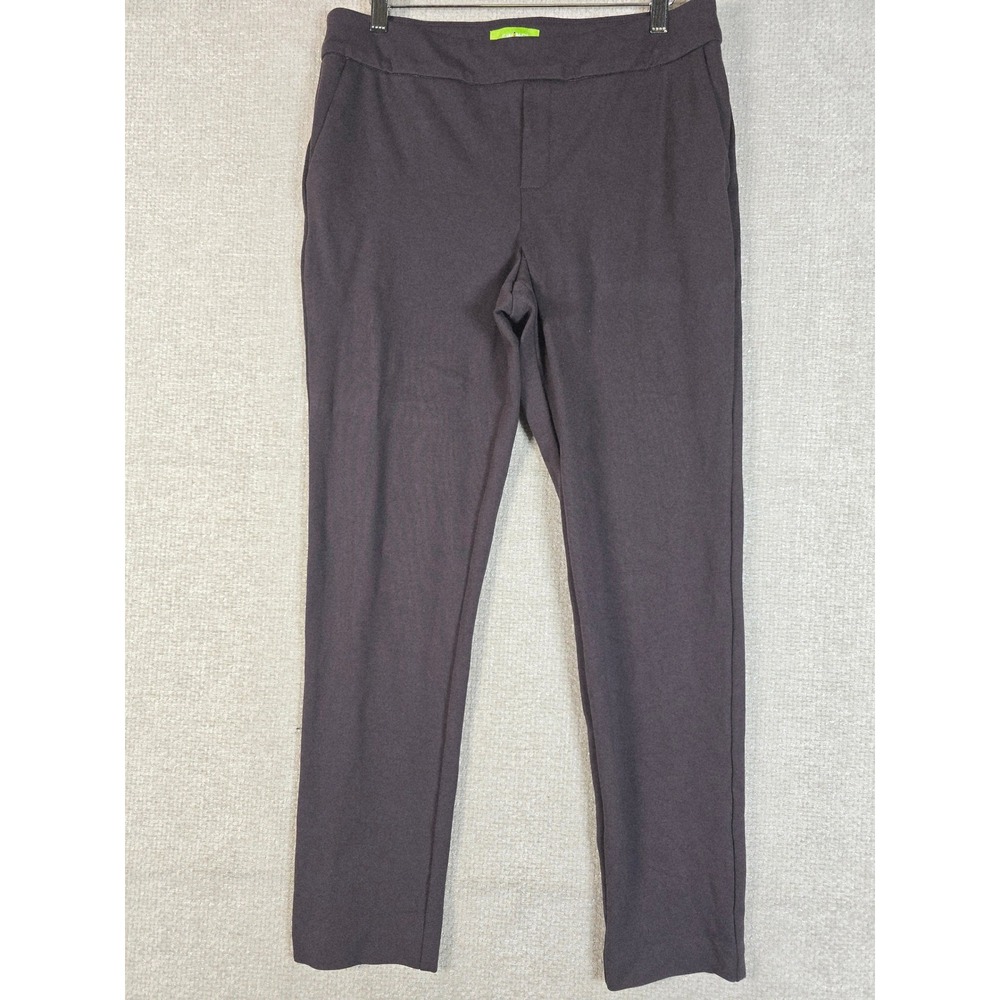 Swing Control Womens Slim Golf Pants Size 12 Brown Pull On Tummy Control